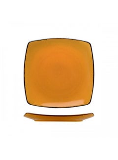 Fortessa Disctc Spice Saffron Serena Square Coupe Plate