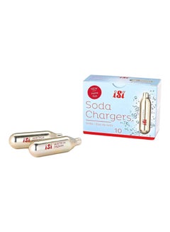 iSi North America Soda Siphon CO2 Chargers, Pack of 10