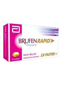 Brufen Rapid Pain relief 400mg Softgels
