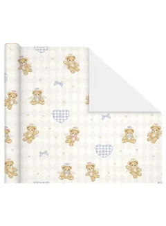 Miniso Fantasy Childhood Collection Glittery Angel Bear Wrapping Paper