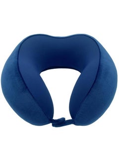 Top1 Collection Memory Foam Neck Pillow Navy Blue