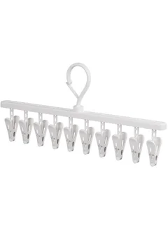 Miniso Milk Coffee Series Straight Drying Rack Clip,White