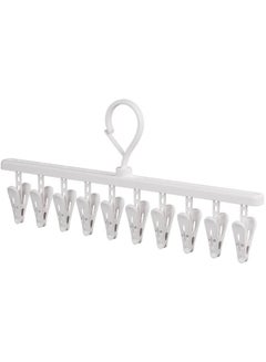 Miniso Milk Coffee Series Straight Drying Rack Clip,White