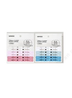 Miniso Colorful Laundry Clips, Blue/Pink)