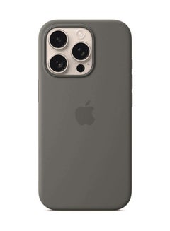 Apple Iphone 16 Pro Silicone Case With Magsafe Stone Gray