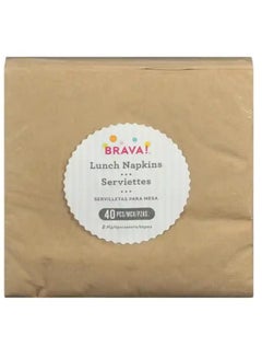 Brava Golden Dinner Napkins, 2-Ply Soft Serviettes