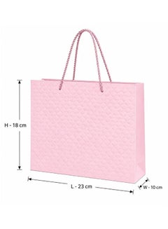 Pink Textured Gift Bag Small