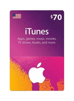 Apple iTunes Gift Card $70, US
