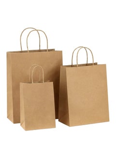 SNH Packing Paper Party Bag With Twisted Handle, Brown, Pack Of 50