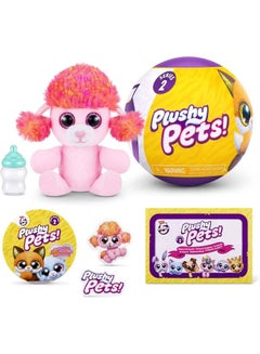 5 Surprise Plushy Pets Series 2 Mini Collectible Capsule, Assorted