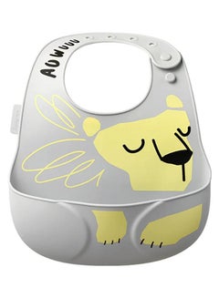 Babycare Baby Silicone Bib - Monsoon Grey Tiger