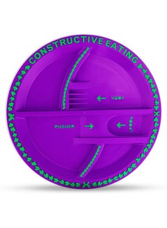 Eazy Kids Eating Plate - Garden Purple
