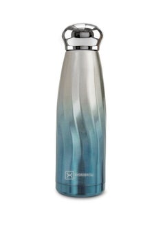 Hydrobrew Leak Proof Double Wall Stainless Steel Water Bottle, Blue Mirage