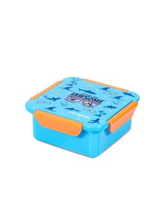 Eazy Kids Jawsome Shark Snack/Lunch Box, Blue