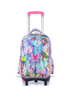 Nova Kids School Bag With Trolley - Butterfly Purple, 17.5"