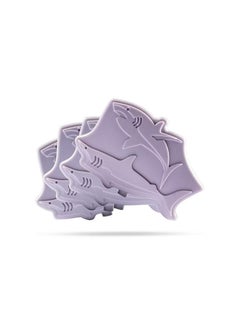Eazy Kids Shark Reusable Hard Ice Packs For Lunch Bags, Purple