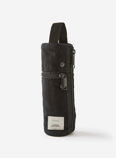 Typo Barrel Canvas Pencil Case, Black