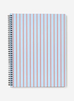 Typo A4 Spiral Subject Notebook, Blue Skies Stripe