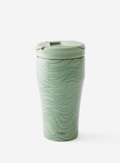 Typo Wave Texture/Typo Green Loft Smoothie Cup