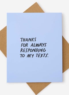 Typo Responding To My Texts Thank You Card 2.0