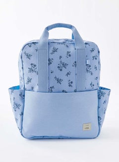 Typo Bouquet Ditsy Stripe / Blue Skies Campus Backpack