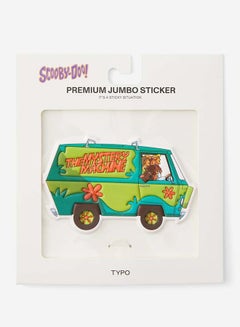 Typo Lcn Wb Scooby Doo Van Embossed Premium Jumbo Sticker