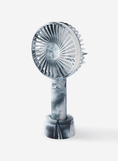 Typo Black Swirl Desktop Fan