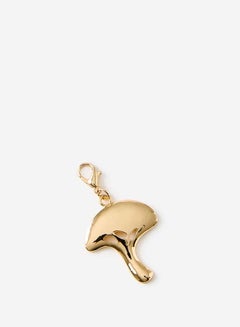 Typo Gold Mushroom Icon Charm