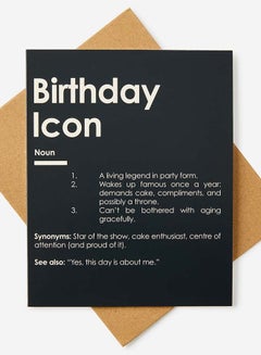 Typo Birthday Icon Funny Card 2.0