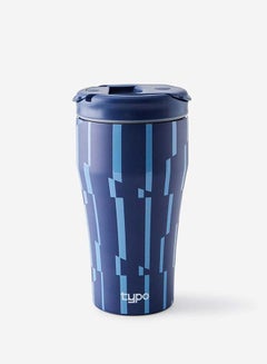 Typo Zig Zag Navy Loft Smoothie Cup