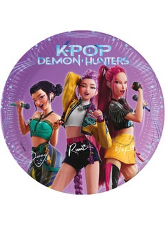 K-Pop Demon Hunters FSC Next Generation Paper Plates, 8 Pcs