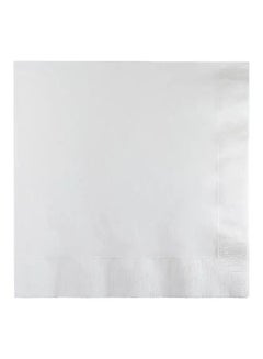 Creative Converting Touch Of Color Luncheon Napkins, White, 50 Pcs