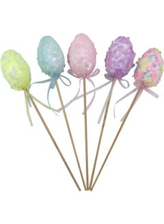 Party Magic Easter Sequins Egg Picks, Pack Of 3