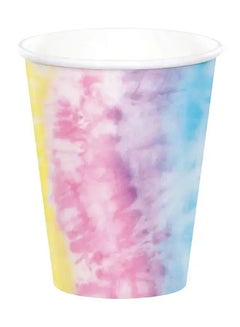 Creative Converting Tie Dye Party Hot And Cold Cup, 8 Pcs