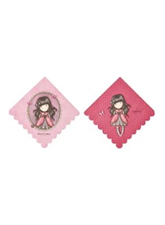 Smiffys Santoro Ladybird Napkins, Pink, 8 Pcs