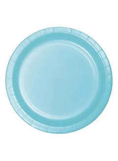 Creative Converting Touch Of Colour Round Luncheon Plates, Pastel Blue, 24 Pcs