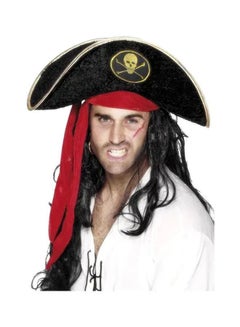 Smiffys Pirate Hat, With Skull And Crossbones