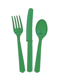 Unique Cutlery, Assorted, Emerald Green