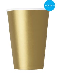 Unique Gold Cups, Pack Of 14