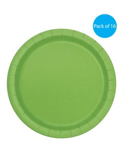 Unique Lime Green Plates, Pack Of 16