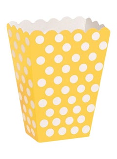 Unique Polka Dot Treat Favour Box, Sunshine Yellow