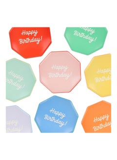 Meri Meri Mixed Happy Birthday Dinner Plates