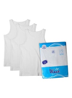 Vip Wave Mens White Vest, 34