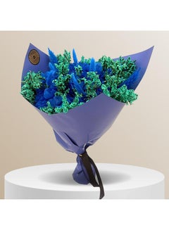 Blue Dried Flower Medium Bouquet