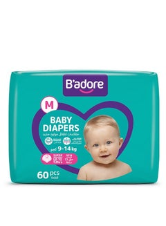 B'Adore Baby Diapers Medium, 9-14 Kg, Pack Of 2