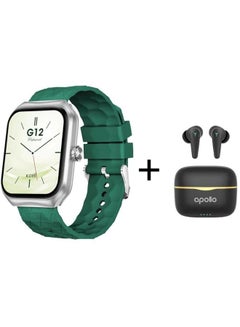 X.Cell Smart Watch G12 Green Silicone With Apollo 7