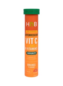 Holland & Barrett Effervescent Vitamin C, Vitamin B & Zinc Tablets