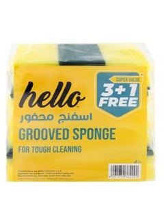 Hello Grooved Sponge Promo 3Pcsx4