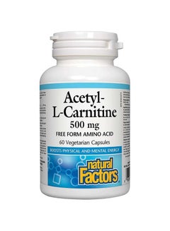 Natural Factors Acetyl-L-Carnitine, Vegetarian Capsules, 1000 Mg