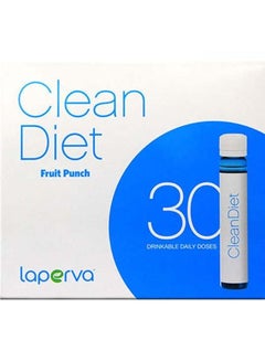 Laperva Clean Diet Drinkable Daily Doses, Fruit Punch, 30 Vials